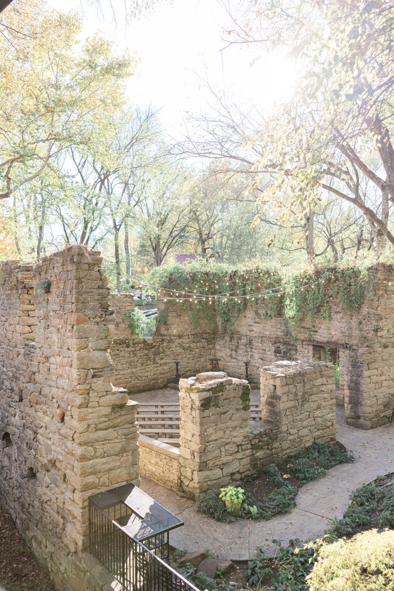 the ruins ceremony site at The Mill at Fine Creek in richmond virginia